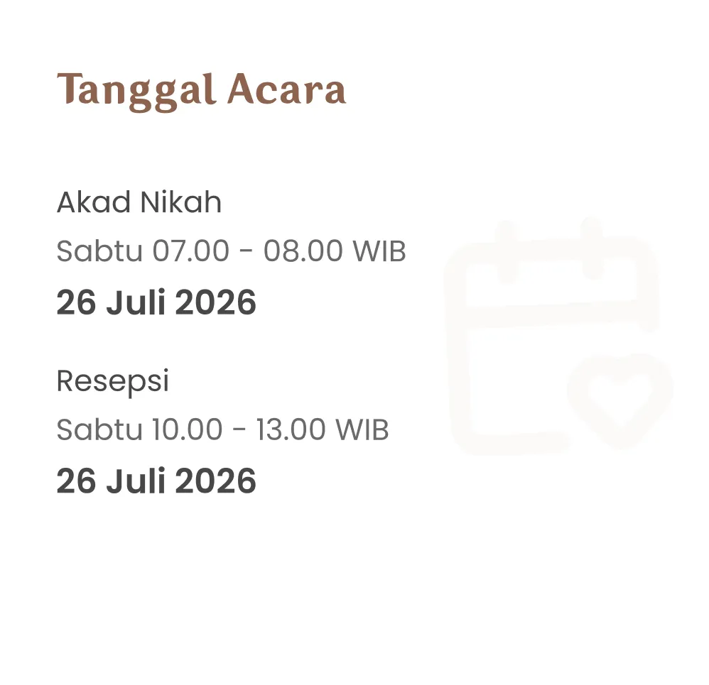 Tanggal Acara